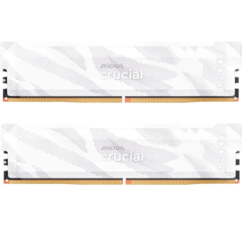 Модуль пам'яті для комп'ютера DDR5 32GB (2x16GB) 6400 MHz Pro Overclocking White Micron (CP2K16G64C32U5W)