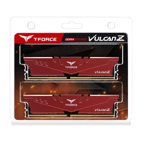 Модуль пам'яті для комп'ютера DDR4 16GB (2x8GB) 2666 MHz T-Force Vulcan Z Red Team (TLZRD416G2666C18H01)