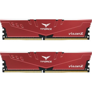 Модуль пам'яті для комп'ютера DDR4 16GB (2x8GB) 2666 MHz T-Force Vulcan Z Red Team (TLZRD416G2666C18H01)