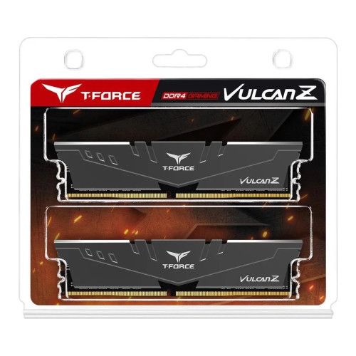 Модуль пам'яті для комп'ютера DDR4 16GB (2x8GB) 3000 MHz T-Force Vulcan Z Gray Team (TLZGD416G3000HC16CDC01)