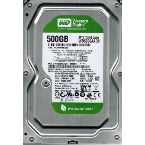 Жорсткий диск WD 3.5 500Gb (#WD5000AADS#)