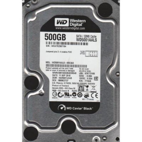 Жорсткий диск 3.5  500Gb WD (#WD5001AALS-FR#)