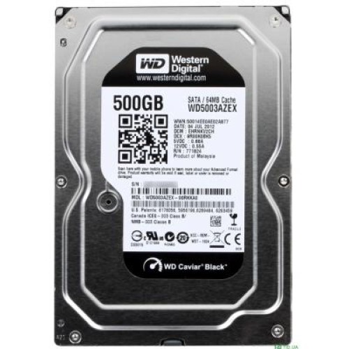 Жорсткий диск 3.5  500Gb WD (#WD5003AZEX-FR#)