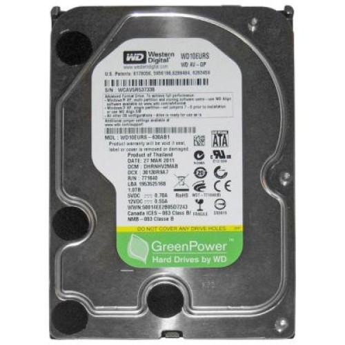 Жорсткий диск 3.5 1TB WD (#WD10EURS-FR#)