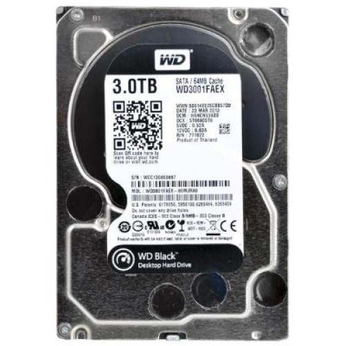 Жорсткий диск 3.5 3TB WD (#WD3001FAEX-FR#)