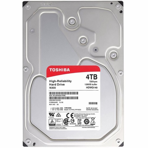 Жорсткий диск 3.5 4TB Toshiba (HDWQ140UZSVA)