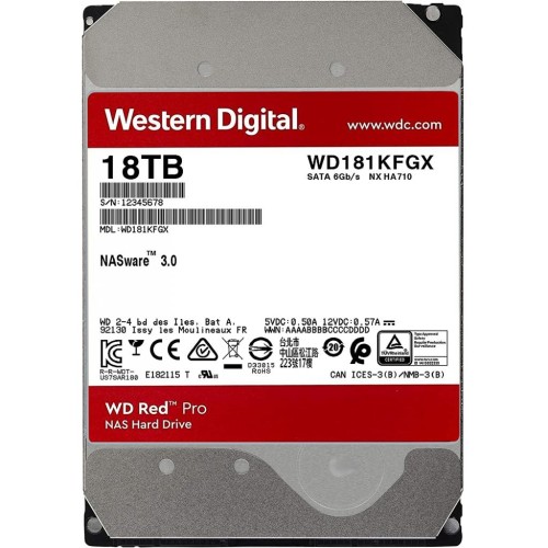 Жорсткий диск 3.5 18TB WD (WD181KFGX)