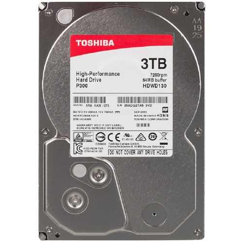 Жорсткий диск 3.5 3TB Toshiba (HDWD130EZSTA)