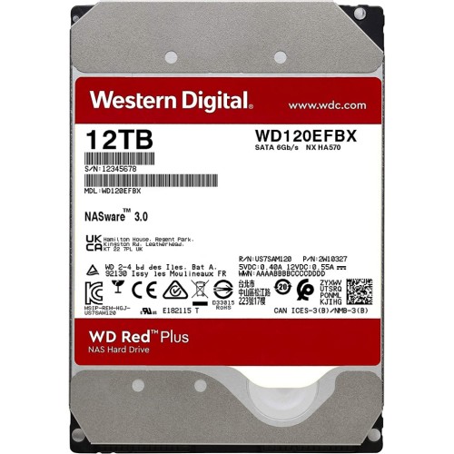 Жорсткий диск 3.5 12TB WD (# WD120EFBX #)