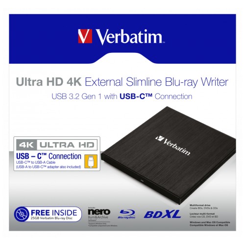 Оптичний привід Blu-Ray Verbatim 43888