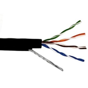 Кабель мережевий Cablexpert UTP 305м, cat.5e, 4 пары, 0,51 мм, внешний, трос, CCA (UPC-5450E-SOL-OUT-H)