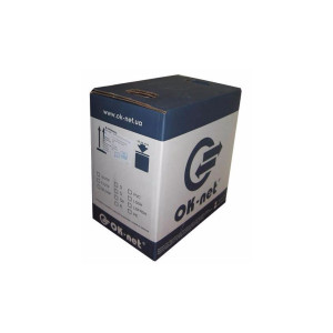 Кабель мережевий OK-Net UTP 500м 4 пары (КПВ-ВП (350) 4х2х0,51 / 500)