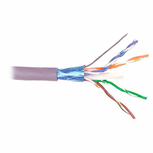 Кабель мережевий Kingda FTP 305м, cat 5e, CU, 4 pairs, 24AWG, LSZH, violet (KDFT8004-LSZH)