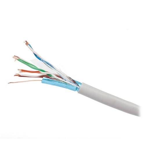 Кабель мережевий Kingda UTP 305м, cat 5e, CCA, 4 pairs, 24AWG, PVC, grey (KDUT8001-CCA)