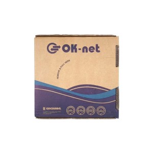 Кабель мережевий OK-Net UTP 100м cat.5e (U/UTP-cat.5E) (КПВ-ВП (100) 4х2х0,49 / 100)
