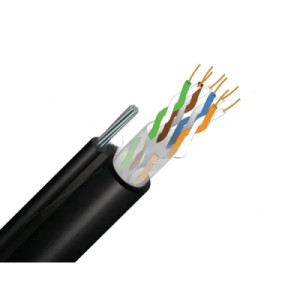 Кабель мережевий FinMark UTP CAT5e 4P 24AWG PE-M B 305m Drum, зовнішній, трос 7*0,5мм (279728) Кабель мережевий FinMark UTP CAT5e 4P 24AWG PE-M B 305m Drum, зовнішній, трос 7*0,5мм (279728)
