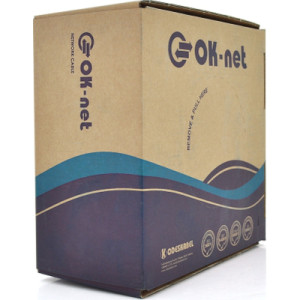 Кабель мережевий OK-Net UTP 305м cat.5e зовнішній, + 2*0.75 мм2 (U/UTP-cat.5Е) (КПП-ВП (100) 4*2*0,51+2*0,75мм2)