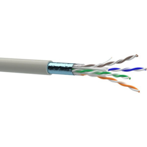Кабель мережевий OK-Net FTP 305м cat.6 (F/UTP-cat.6-SL) (КПВЭ-ВП (250) 4*2*0,51)