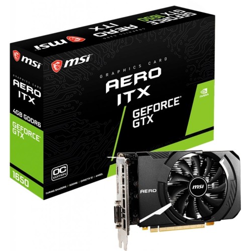 Відеокарта MSI GeForce GTX1650 4096Mb D6 AERO ITX OC (GTX 1650 D6 AERO ITX OC)