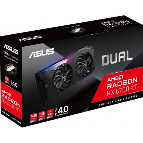 Відеокарта ASUS Radeon RX 6700 XT 12Gb DUAL (DUAL-RX6700XT-12G)