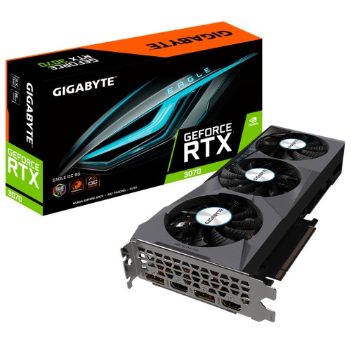 Відеокарта GIGABYTE GeForce RTX3070 8Gb EAGLE OC 2.0 LHR (GV-N3070EAGLE OC-8GD 2.0)