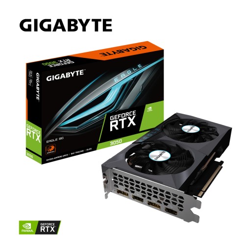 Відеокарта GIGABYTE GeForce RTX3050 8Gb EAGLE (GV-N3050EAGLE-8GD)