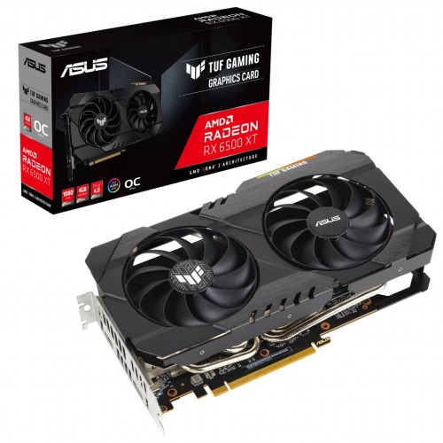 Відеокарта ASUS Radeon RX 6500 XT 4Gb TUF OC GAMING (TUF-RX6500XT-O4G-GAMING)