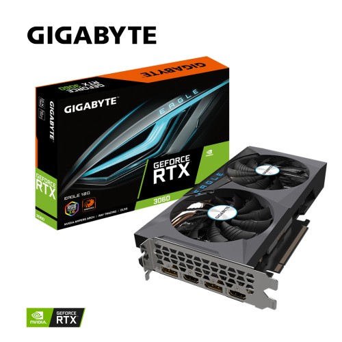 Відеокарта GIGABYTE GeForce RTX3060 12Gb EAGLE LHR (GV-N3060EAGLE-12GD 2.0)