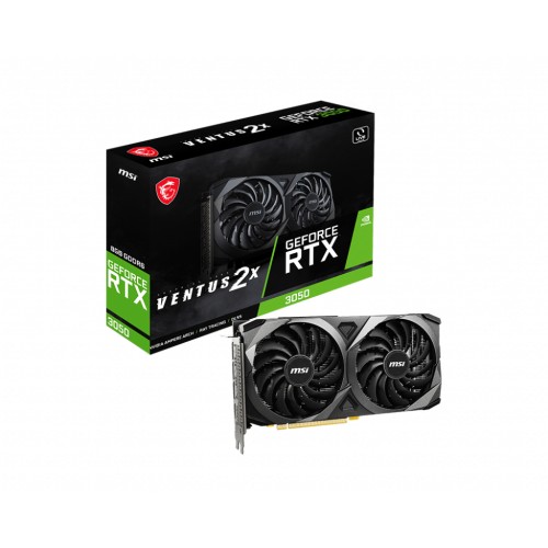 Відеокарта MSI GeForce RTX3050 8Gb VENTUS 2X (RTX 3050 VENTUS 2X 8G)