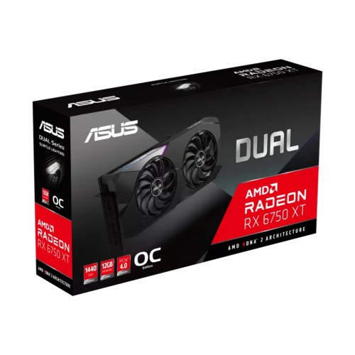 Відеокарта ASUS Radeon RX 6750 XT 12Gb DUAL OC (DUAL-RX6750XT-O12G)