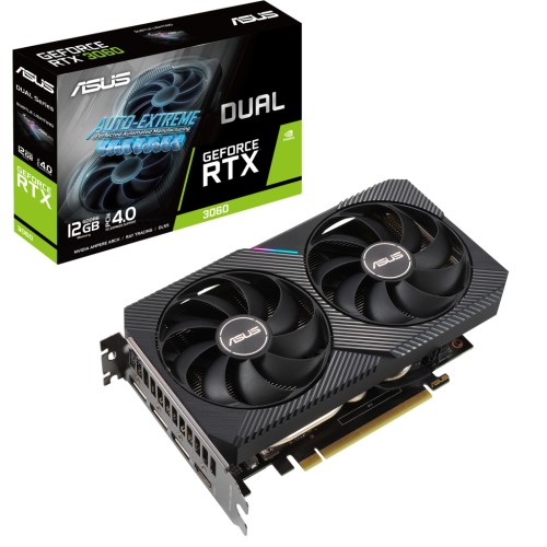 Відеокарта ASUS GeForce RTX3060 12Gb DUAL V2 LHR (DUAL-RTX3060-12G-V2)