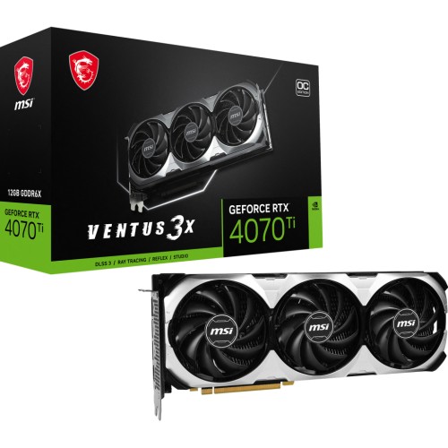 Відеокарта MSI GeForce RTX4070Ti 12Gb VENTUS 3X OC (RTX 4070 Ti VENTUS 3X 12G OC)