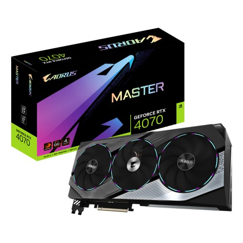 Відеокарта GIGABYTE GeForce RTX4070 12Gb AORUS MASTER (GV-N4070AORUS M-12GD)