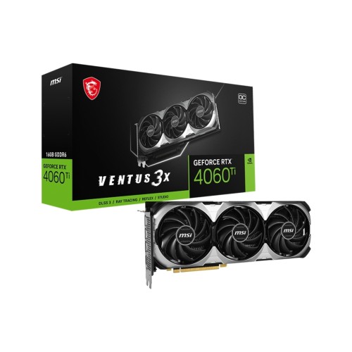 Відеокарта MSI GeForce RTX4060Ti 16Gb VENTUS 3X OC (RTX 4060 Ti VENTUS 3X 16G OC)