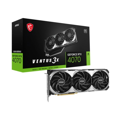 Відеокарта MSI GeForce RTX4070 12Gb VENTUS 3X E OC (RTX 4070 VENTUS 3X E 12G OC)