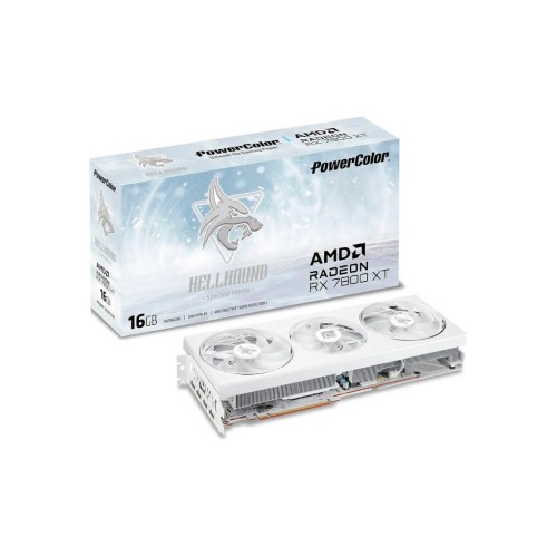 Відеокарта PowerColor Radeon RX 7800 XT 16Gb Hellhound Spectral White (RX 7800 XT 16G-L/OC/WHITE)