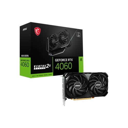 Відеокарта MSI GeForce RTX4060 8Gb VENTUS 2X BLACK (RTX 4060 VENTUS 2X BLACK 8G)