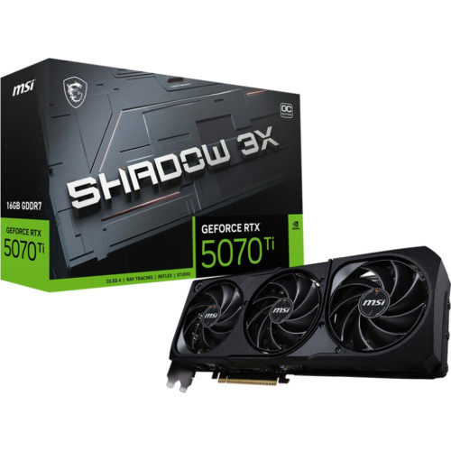 Відеокарта MSI GeForce RTX5070 Ti 16GB SHADOW 3X OC (RTX 5070 Ti 16G SHADOW 3X OC)