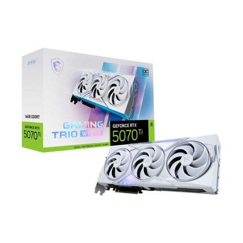 Відеокарта MSI GeForce RTX5070 Ti 16GB GAMING TRIO OC WHITE (RTX 5070 Ti 16G GAMING TRIO OC WHITE)