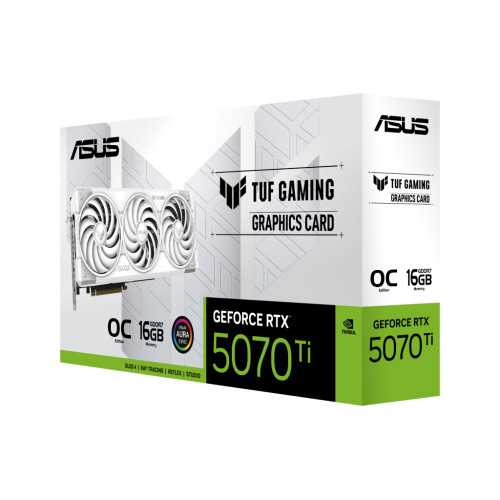 Відеокарта ASUS GeForce RTX5070 Ti 16GB TUF OC WHITE GAMING (TUF-RTX5070TI-O16G-WHITE-GAMING)