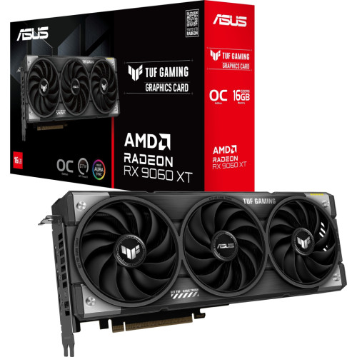 Відеокарта ASUS Radeon RX 9060 XT 16Gb TUF OC GAMING (TUF-RX9060XT-O16G-GAMING)