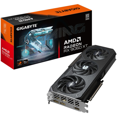 Відеокарта GIGABYTE Radeon RX 9060 XT 16Gb GAMING (GV-R9060XTGAMING-16GD)
