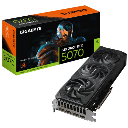 Відеокарта GIGABYTE GeForce RTX5070 12Gb WINDFORCE SFF (GV-N5070WF3-12GD)