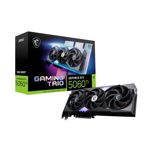 Відеокарта MSI GeForce RTX5060Ti 8Gb GAMING TRIO OC (RTX 5060 Ti 8G GAMING TRIO OC) Відеокарта MSI GeForce RTX5060Ti 8Gb GAMING TRIO OC (RTX 5060 Ti 8G GAMING TRIO OC)