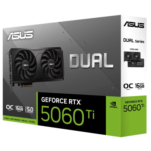 Відеокарта ASUS GeForce RTX5060Ti 16Gb DUAL OC EVO (DUAL-RTX5060TI-O16G-EVO)