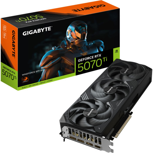 Відеокарта GIGABYTE GeForce RTX5070 Ti 16GB WINDFORCE SFF (GV-N507TWF3-16GD)