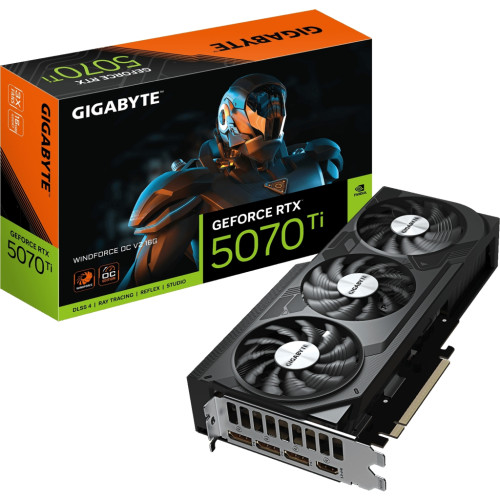 Відеокарта GIGABYTE GeForce RTX5070 Ti 16GB WINDFORCE OC V2 (GV-N507TWF3OCV2-16GD)