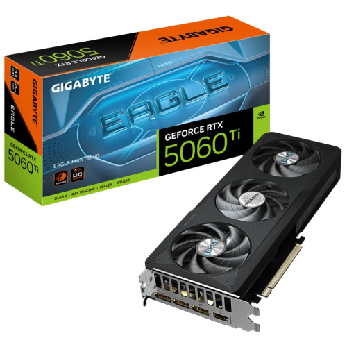Відеокарта GIGABYTE GeForce RTX5060Ti 8Gb EAGLE MAX OC (GV-N506TEAGLEMAX OC-8GD)