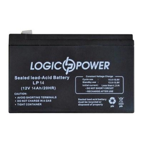 Батарея до ДБЖ 12В 14 Ач LogicPower (1517)