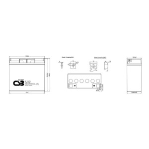 Батарея до ДБЖ CSB 12В 17 Ач (GP12170B1/ В3)